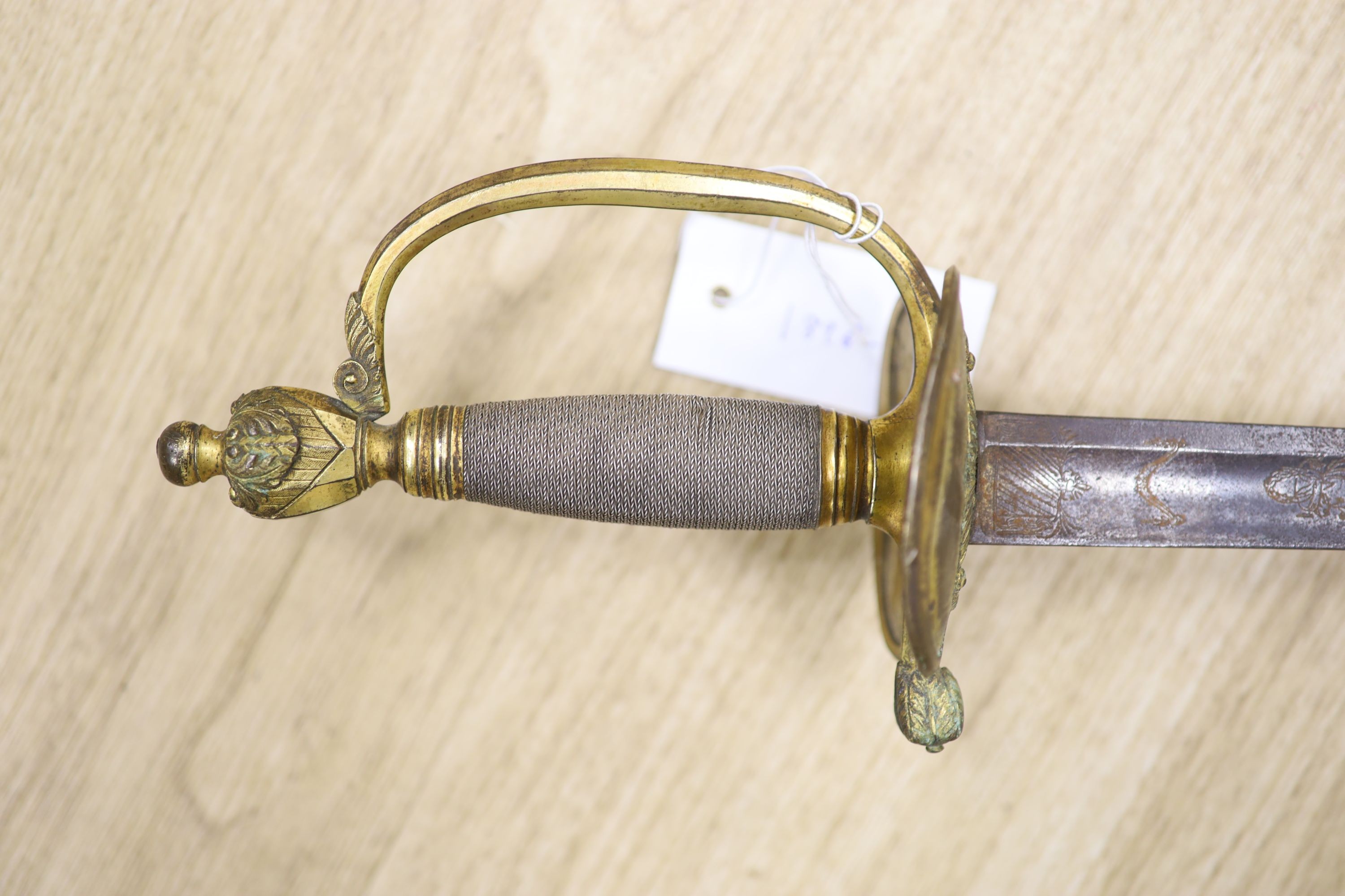 A 1796 pattern Infantry Officer's sword